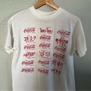VINTAGE Single Stitch Coca-Cola Shirt Size S